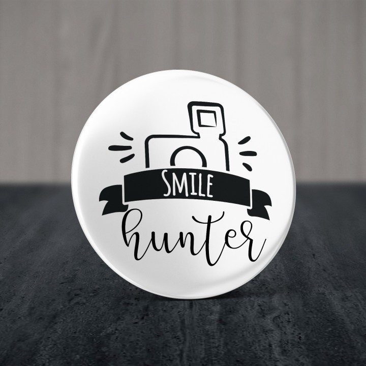 Badge Photographe - Chasseur de sourires