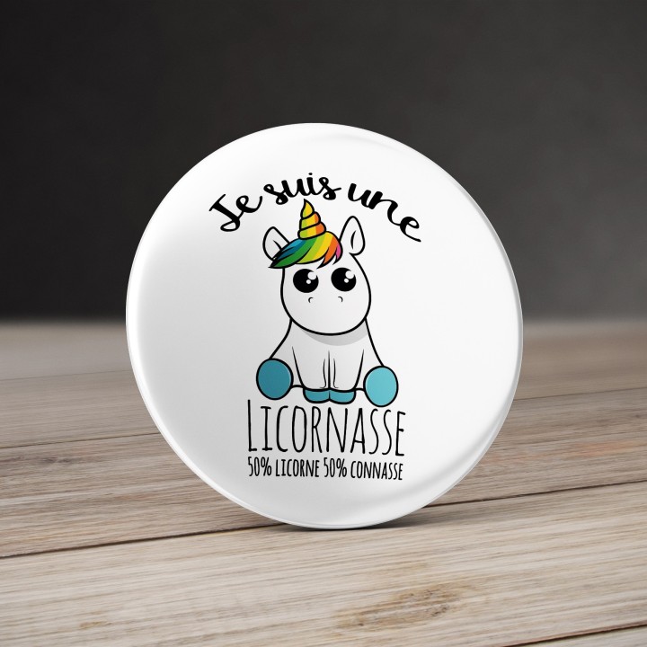 Badge Licornasse Licorne