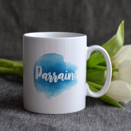 Mug Parrain - Modèle Aquarelle