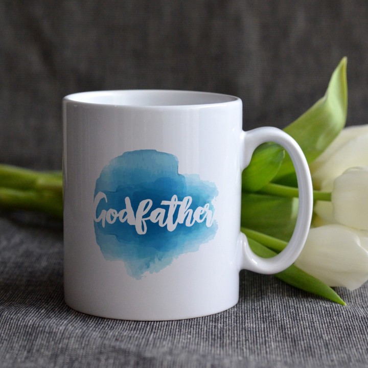 Mug Parrain - Modèle Aquarelle