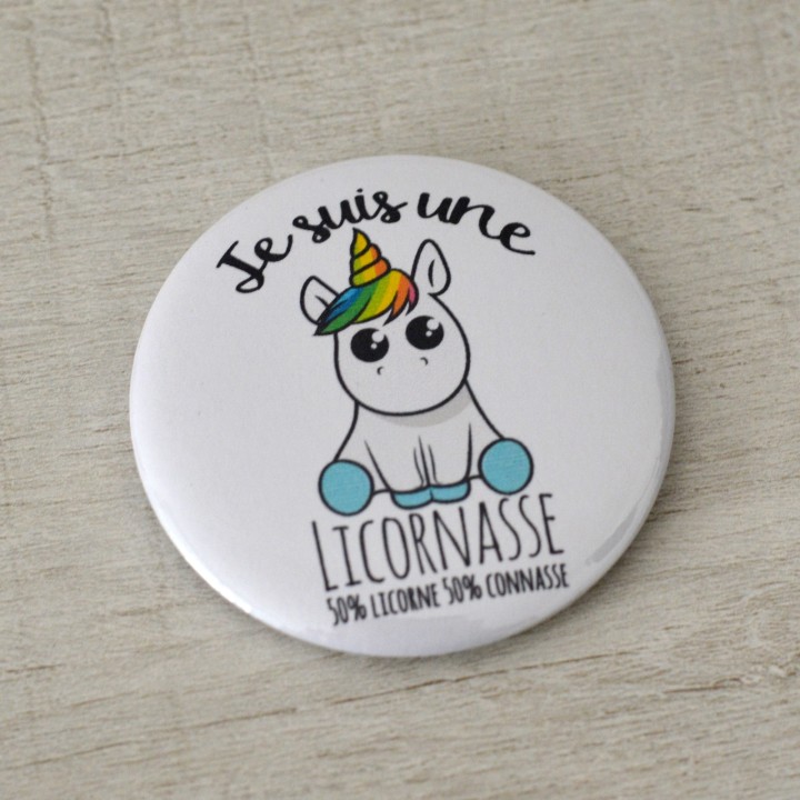 Badge Licornasse Licorne