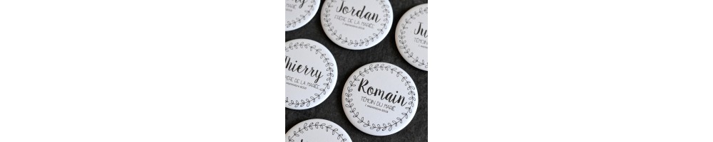 Badges Mariage